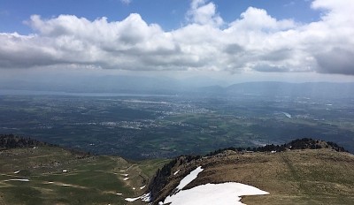 Geneva seen from the "Le Reculet"