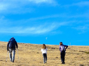 La lluna pujant al Puigllançada