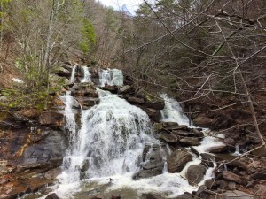 base of the Kaaterskill Waterfall